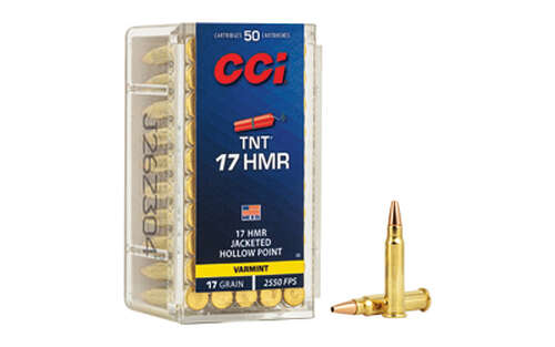 Ammunition CCI Ammunition TNT 17HMR CCI 17HMR 17GR TNT HP 50/2000